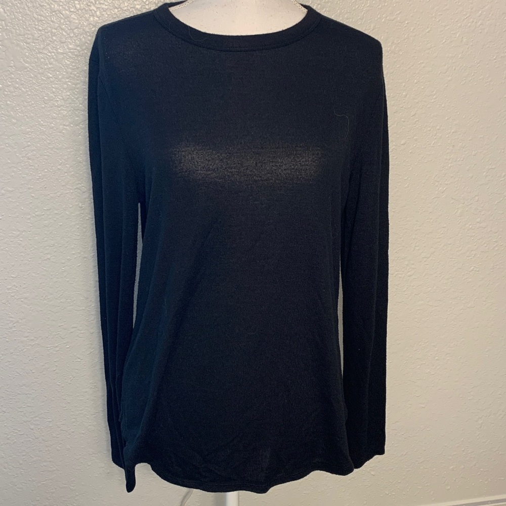 Banana Republic Black Knit lightweight sweater, size large